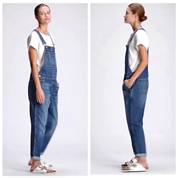 Gap Slouchy Overalls With Washwell - Size Large 🍃 - Picture 3 of 10